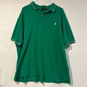 Polo Ralph Lauren 3XB Green Polo Shirt – Big & Tall Classic Fit Short Sleeve